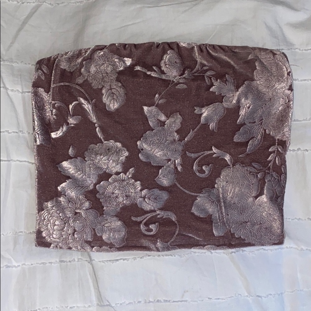 Velvet tube top